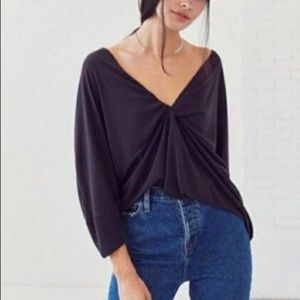 UO Silence + Noise Twist in Time Plunging Top